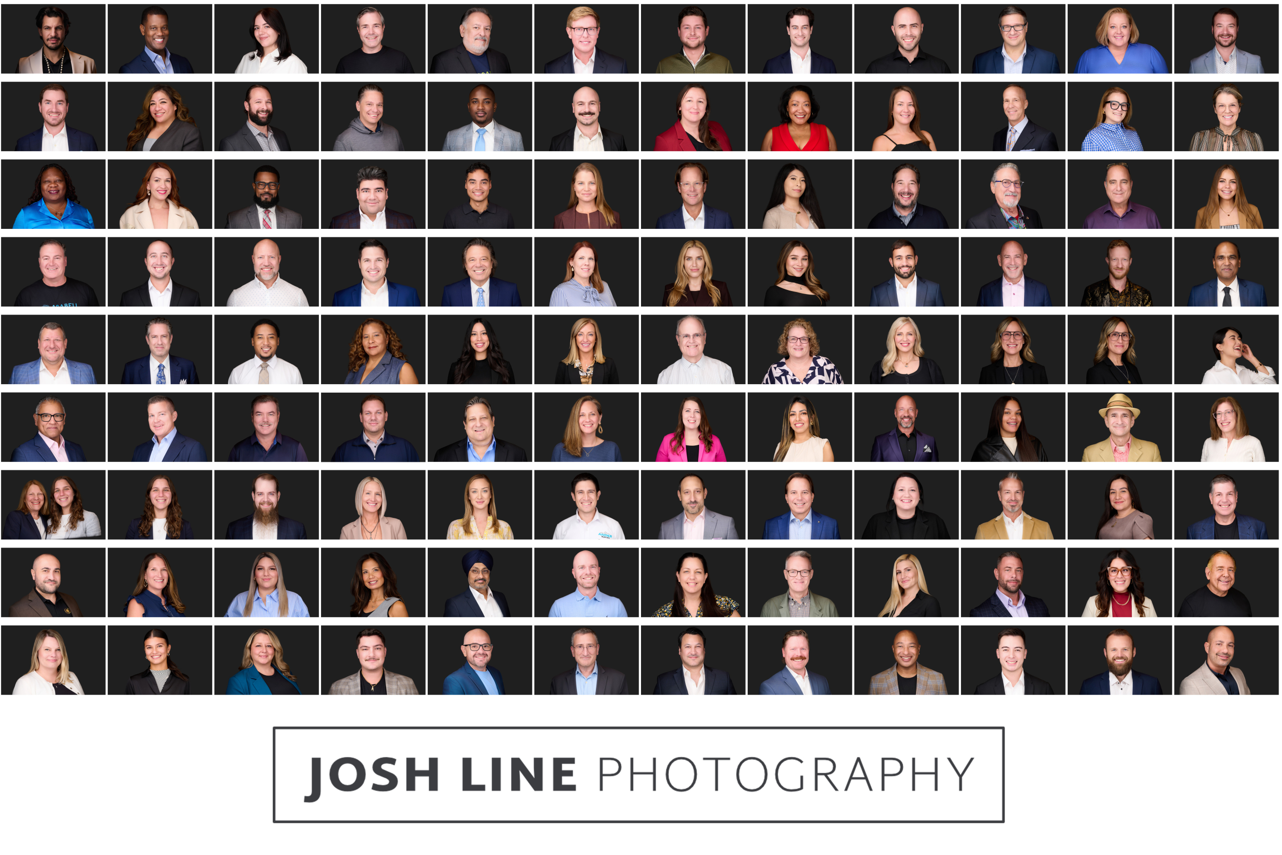 Las Vegas Conference headshot session in Las Vegas — portable studio setup at client office